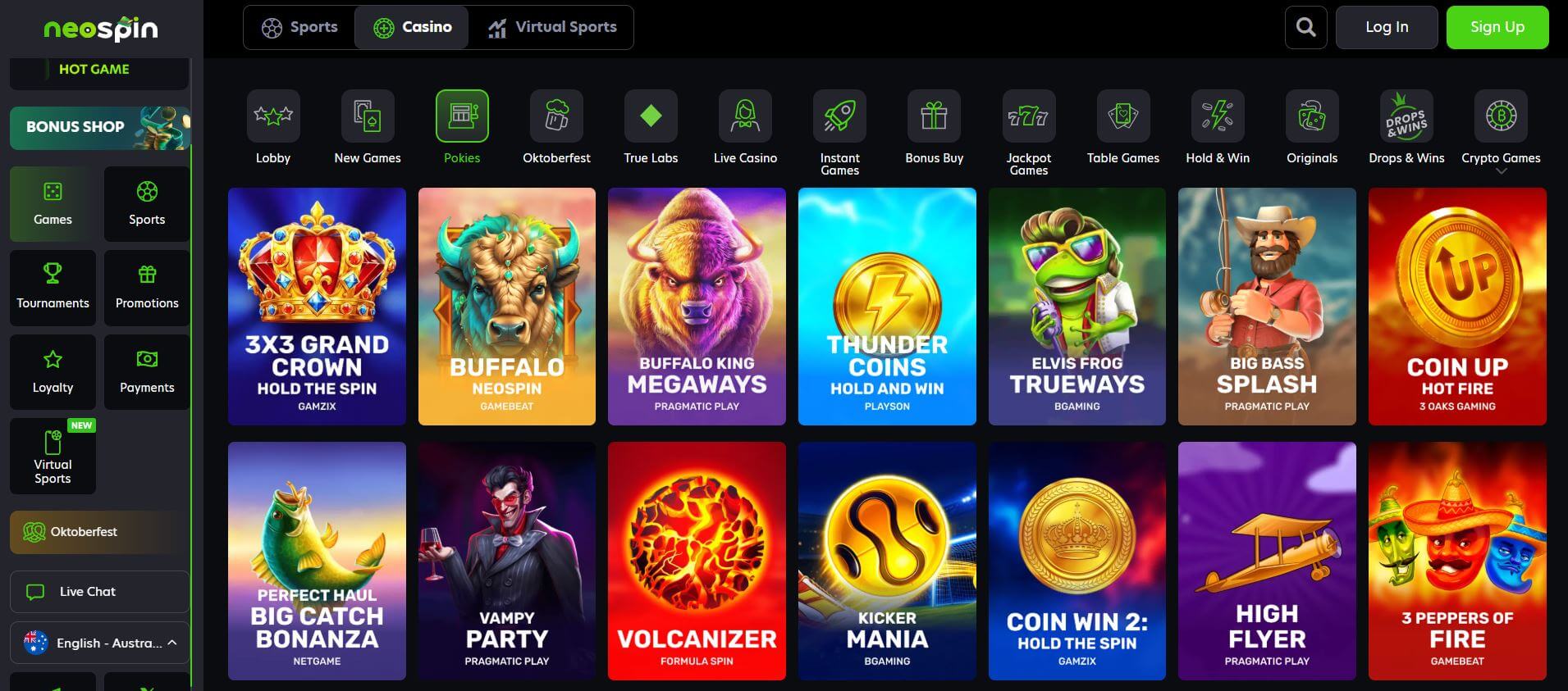 Neospin Casino Australia